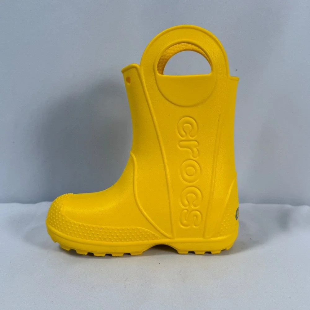 Crocs Kids Handle It‎ Rain Boots Yellow Size C9 Waterproof Mud New w/ Tags